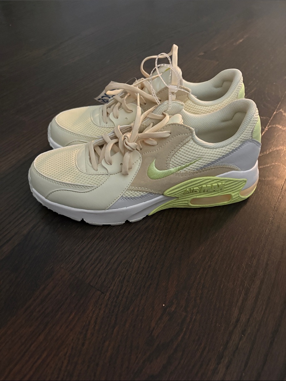 BRAND NEW! WITH TAGS! Nike Women’s Air Max Sneakers in Cream and Lime Accent